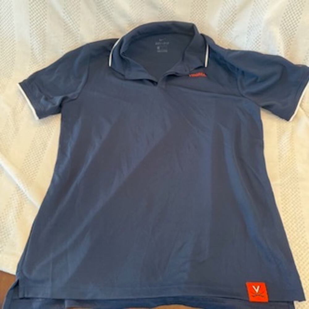 nike dri-fit university of virginia UVA cavaliers polo size large L